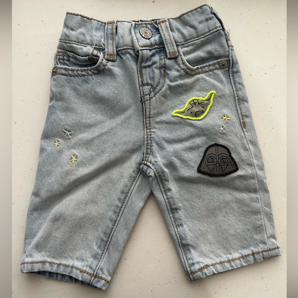 Baby GAP Kids Star Wars Light Blue Jeans with Fun Patches